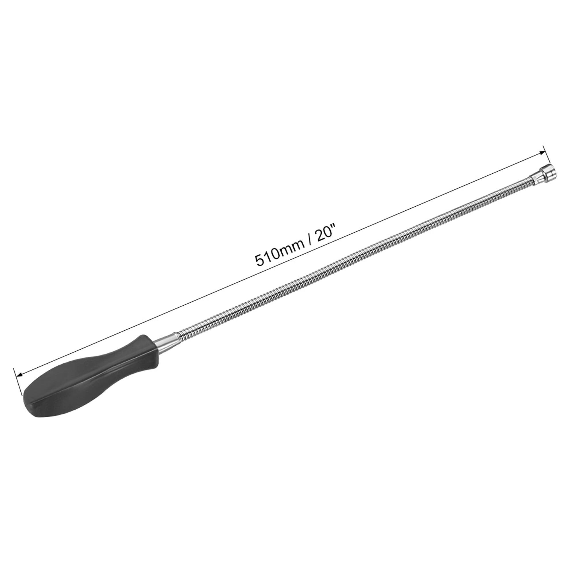 sourcing map Magnetic Grabber Pickup Tool Bendable Retriever Stick 13mm Magnetic Bar 555mm Length 2Pcs
