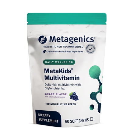 Metagenics MetaKids Multivitamin Soft Chews - Vitamins - Minerals - Phytonutrients - 60 Servings