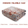 thumbnail image 6 of Towallmark 8' x 10' Area Rug Floral Print Oriental Rug Persian Medallion Distressed Rug Foldable Thin Chenille Floor Cover for Living Room Bedroom, Beige/Red, 6 of 6