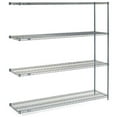 thumbnail image 3 of Nexel 5 Shelf Nexelon Blue Wire Shelving Unit Add On 60""W x 21""D x 86""H, 3 of 5