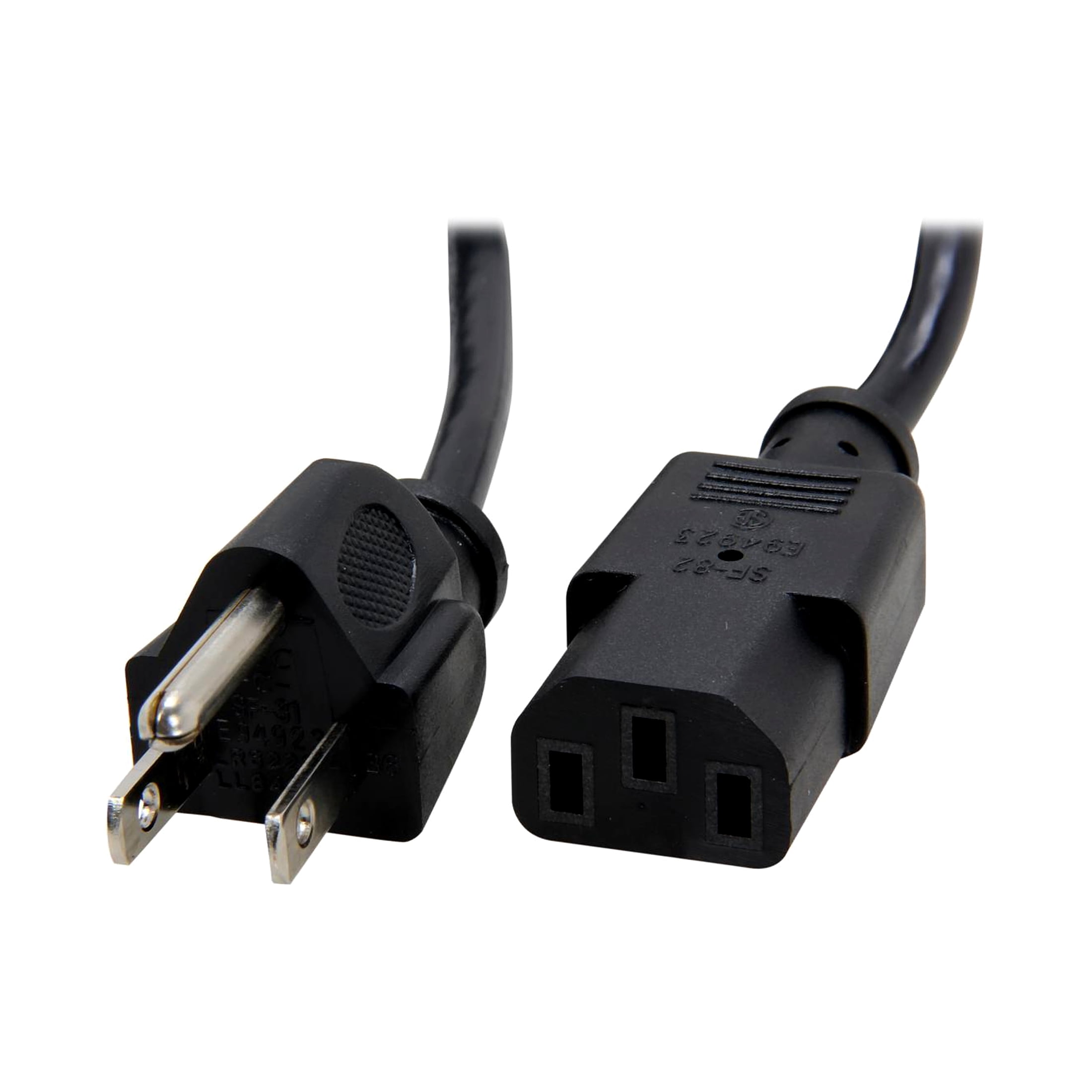 StarTech 20 ft Standard Computer Power Cord,Black