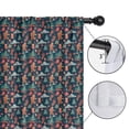 thumbnail image 4 of Blackout Kids Curtains,Dark Blue Bigfoot and Tree Pattern Childrens Insulated Curtains Set Of 2,Bedroom Essentials,Toddler Room Decor 42x84in(106x213cm), 4 of 5