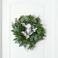 thumbnail image 4 of Pure Garden 20-inch Artificial Eucalyptus Wreath for Home Décor, 4 of 5