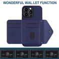 thumbnail image 4 of TECH CIRCLE Wallet Case For iPhone 14 Pro with Card Holder,Flip Premium PU Leather Magnetic Clasp Kickstand Heavy Duty Protective Cover with Lanyard Strap for Apple iPhone 14 Pro 6.1" 2022,Blue, 4 of 7