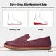 thumbnail image 3 of Zapato sin cordones para mujer, descalzo, cómodo, color burdeos, talla 5US, 3 of 7