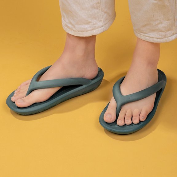 Floenr Flip Flops for Women,Summer Flip-flops Solid Color Beach Shoes Outdoor Couple Home Slippers