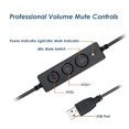 thumbnail image 1 of Headphone Adaptor Cable USB Plug Hubs with Adjustable Volume Mute Connectors No Drive Converter Earphone Supplies Good Accessory, 1 of 9
