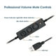 thumbnail image 5 of Monstrate Cable adaptador para auriculares Desconexión rápida Concentradores de enchufe USB con volumen ajustable Silencio Sin unidad Suministros para Juegos de teclado y mouse para computadora, 5 of 6