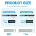 thumbnail image 2 of Uxcell Phone Dustproof Net Sticker, Phone Speaker Anti Dust Protector Cover Speaker Mesh Sticker 0.87"x0.2"/0.63"x0.2" Silver 40Pcs, 2 of 7