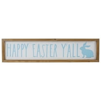 Northlight Wooden Framed "Happy Easter Y'all" Spring Wall Sign - 26"
