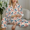 thumbnail image 6 of Sikiie Cartoon Poodle Dog Women's Long-Sleeve Shirt and Full-Length Bottom Pajama Set (s-xxl)-XX-Large, 6 of 7