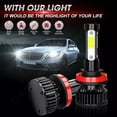 thumbnail image 5 of For BMW 323i 2006 2007 2008 2009 2010 2011 LED Headlight High Low Beam Fog Light Bulbs Kit White 6x, 5 of 14