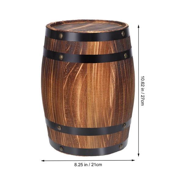 Wood Wine Barrel Decor Wine Barrel Ornament Retro Wine Barrel Photo Prop Bar Landscaping Decor