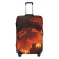 thumbnail image 2 of Goofa Fiery Dragons Castle Attack Pattern Luggage Covers For Suitcase,Suitcase Cover Protector Fit 18-32 Inch Luggage-Small, 2 of 9