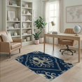 thumbnail image 2 of ODIKA Animals Nautical Tentacle Vintage Creature Motif Navy Octopus Refined Structured for Home Office, Gaming Room, Under Desk, Non-Slip Chair-Friendly, 2 of 7
