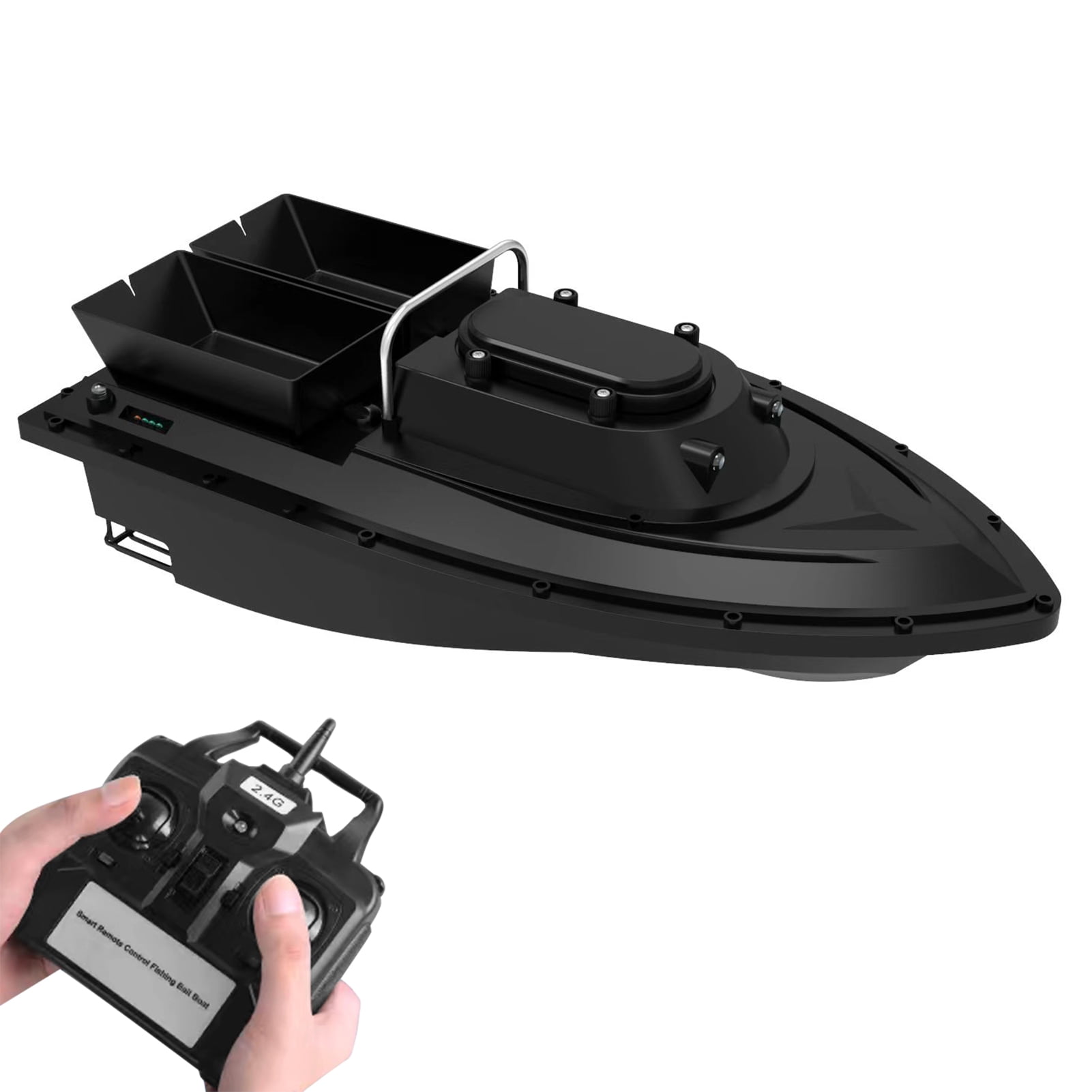 Smart RC Fishing Bait Boat 400-500M Wireless Remote Control Fishing Feeder  Boat Ship with LED Night Lights 