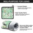 thumbnail image 7 of Pioneer Flower Kitchen Oven Mitt and Pot Holder Sets 2 Pcs for Baking, Cooking and Grilling, Heat Resistant Up To 392 °F, 7 of 7