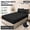 Black, variant on Queen Deep Pocket Fitted Sheet - Soft Microfiber Bottom Sheet - Shrink Resistant, Fade Resistant, Easy Care - Denim Blue - 1 Pc