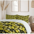 thumbnail image 6 of Ambesonne Orchid Duvet Cover Set, Exotic Blossoms Jungle Yard, 2-Calking, Black Mustard, 6 of 6