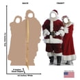 thumbnail image 2 of Advanced Graphics Santa & Mrs Claus Cardboard Stand-Up, Lifesize, 6ft, Festive Holiday Decoration, 2 of 2