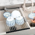 thumbnail image 3 of Roll Up Dish Drying Rack - Stainless Steel Kitchen Sink Rack, 3 of 5