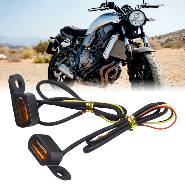 BUYISI Led Turn Signal Indicators Lights Motorcycle 12V Led Mini Turn Signal Indicator Running Light W/ E Mark For Harley B