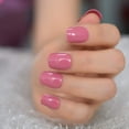 thumbnail image 1 of Uñas postizas reutilizables, uñas de gel brillantes de alta luz, rosa, cuadrado, uñas cortas para mujer, puntas artísticas de manicura 24, 1 of 5