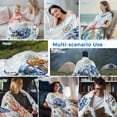 thumbnail image 5 of Sea Turtle Coastal Cooling Blanket,Lightweight Breathable Summer Throw Blanket with Double Sided Cold Effect,Summer Beach Coral Ocean Nautical Picnic Blankets Bed Sheet for Hot Sleepers 60"x80", 5 of 8