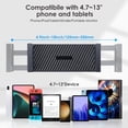 thumbnail image 3 of CreaDream Tablet Stand, Heavy Aluminum Tablet Holder for Desk with Adjustable 360° Swivel Bracket, Compatible with iPad Pro/Air/Mini, Galaxy Tab, Surface Pro, Ipad Holder Stand for 4.7''-13", Black, 3 of 7