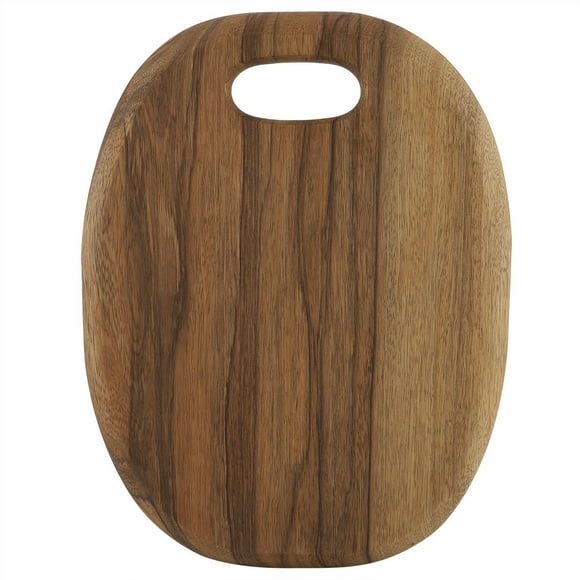 Wooden Cutting Board with Handle 14.17*10.83in Two-Sided Chopping Block