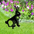 thumbnail image 1 of Estatuas decorativas de estaca de silueta de acrílico para decoración de vacaciones de jardín al aire libre Estilo E DYNWAVEMX estacas de conejo, 1 of 8