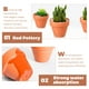 thumbnail image 4 of BESTONZON - Macetas pequeñas de terracota (20 unidades), de cerámica, para cactus, suculentas, ideales para manualidades y recuerdos de boda., 4 of 6