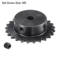 thumbnail image 3 of Uxcell Roller Sprocket B Type, Single Strand Pitch, C45 Carbon Steel, with Set Screws 8 x 7.5mm, 3 of 6