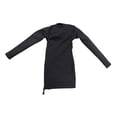 thumbnail image 4 of Ropa femenina a escala 1/6 para figura de acción de 12 pulgadas, traje de manga larga, cuello redondo, vestido ajustado, ropa de moda coleccionable Negro, 4 of 10