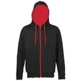thumbnail image 1 of Awdis Mens Varsity Hooded Sweatshirt / Hoodie / Zoodie, 1 of 2
