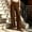 (Fashion 43)Brown, variant on Women's High Waisted Button Fly Wide Leg Pant Loose Fit Suit Pants Pleated Business Casual Trousers with Pockets