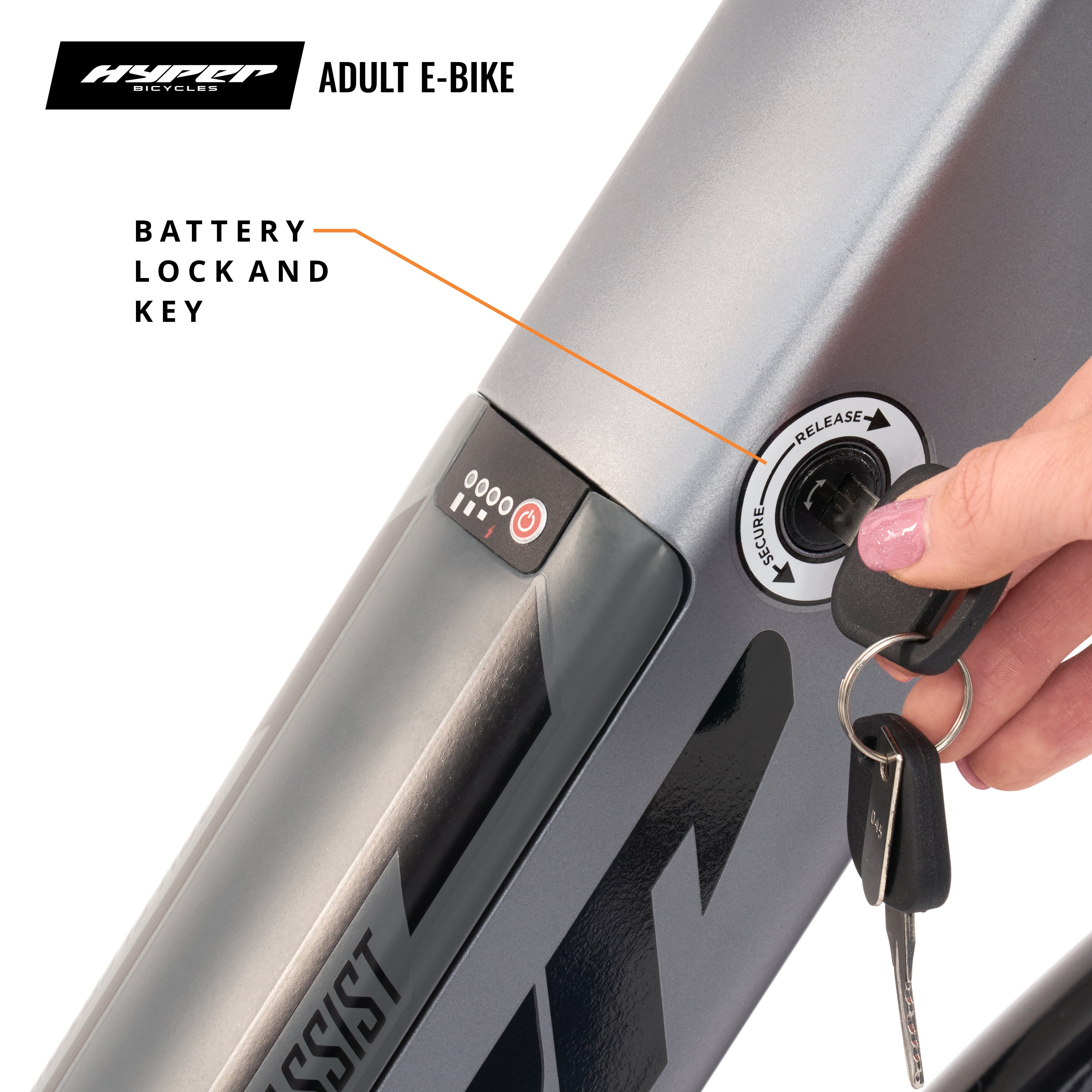 Hyper Bicycles 36V 700C Electric Commuter E-Bike, Adult Ages 13+, 250W Motor, Matte Gray
