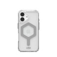 thumbnail image 3 of UAG iPhone 16 Case 6.1" Plyo - Compatible with MagSafe Charging Rugged Slim Anti-Yellowing Transparent Clear Shockproof Military Grade Protective Cover, Ice/Silver, 3 of 6