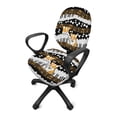 thumbnail image 2 of SCRAWLGOD Corgi Bones Piano Musical Notes Stretch Cover for Office Chair Seat Scratch Resistant Comfy Swivel Chair Cover Non-Slip Breathable High Back Chair Slipcover, 2 Piece Sets, 2 of 7