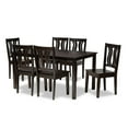 thumbnail image 2 of Baxton Studio Zamira Modern and Contemporary Transitional Dark Brown Finished Wood 7-Piece Dining Set, 2 of 7
