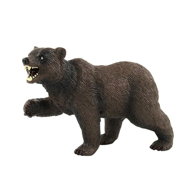 Brown Polar Bear Bears Static Model Plastic Action Figures Educational Toys