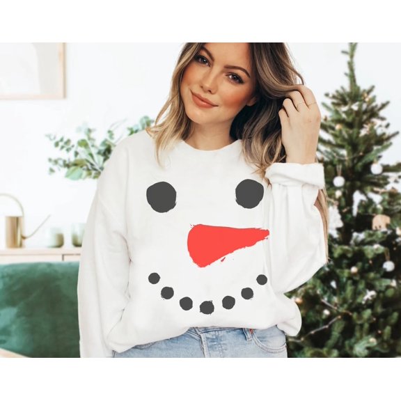 Snowman Sweatshirt | Couples Sweatshirt | Snowman Sweater | Snowman Sweater | Winter Sweatshirt| Snowman Sweat All Size S-5Xl