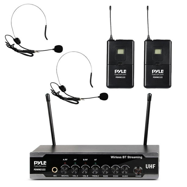 Pyle PDWM2122 Home & Office UHF Microphone System PA Public Address