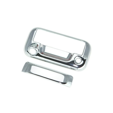 - 08-14 Ford F250/F350 Superduty / 07-14 Ford F150 Chrome Tailgate Handle Cover W/ Keyhole & Camera Hole 07 08 09 10 11 12 13 14