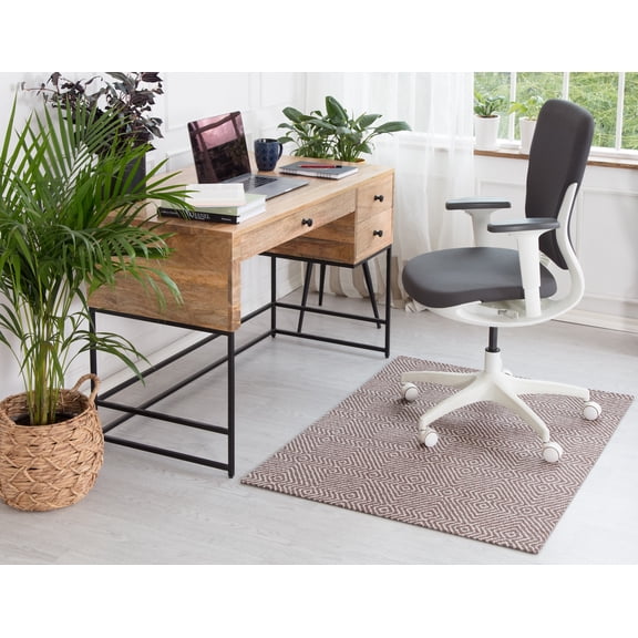 36" x 48" Luxor Brown & Ivory 1/4" Rug’d Chair Mat™