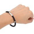 thumbnail image 1 of Anti Static Wrist Strap, Magnetic Field Static Bracelet, with Four Rings, Magnetic Germanium Unisex Eliminate Body Static Wristband Bracelet Easy to Don and Remove, 1 of 8