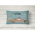 thumbnail image 2 of Carolines Treasures CK7857PW1216 Black White French Bulldog Sweet Home Canvas Fabric Decorative Pillow 12H x16W, 2 of 4