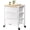 3-Drawer, variant on Rolling Cart with 3 Drawers, Plastic Drawer Storage Carts with Lockable Wheels & Wooden Tabletop, Metal Utility Cart Organizer, Office Bedroom Classroom Craft Organization and Storage, Bright White