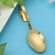 thumbnail image 5 of Cuchara de acero inoxidable con mango curvo para cocina de hotel (dorada), 5 of 7