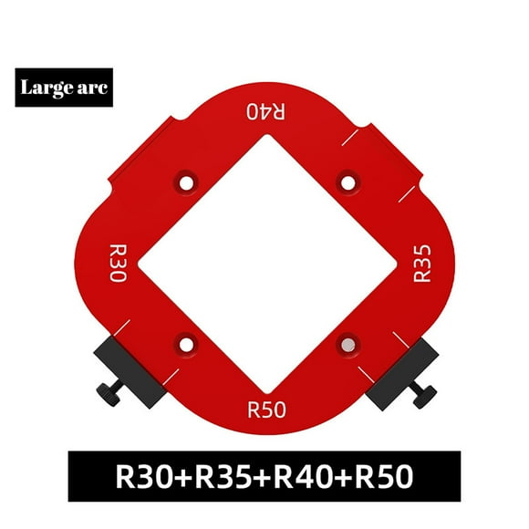 Woodworking Router Corner Template Profiling Tool for DIY Wood Cutter Arc Trimming Machine with Metal